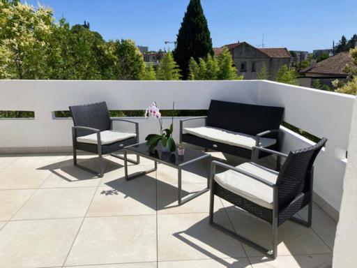 Appartement Terrasse Panoramique Hopitaux Et Facultes Montpellier Kültér fotó
