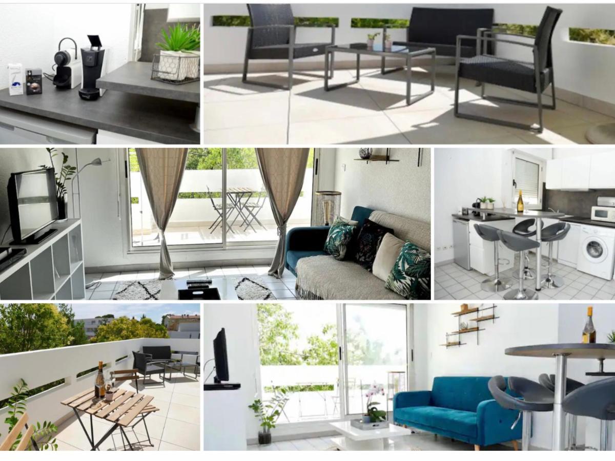 Appartement Terrasse Panoramique Hopitaux Et Facultes Montpellier Kültér fotó